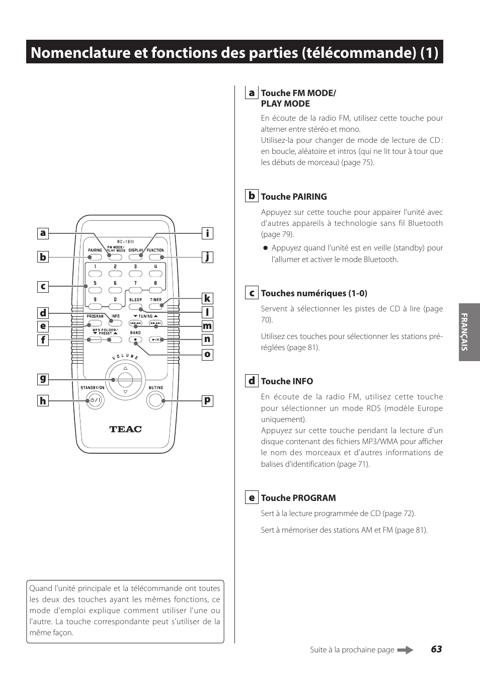 Teac SL-D930 User Manual | Page 63 / 140