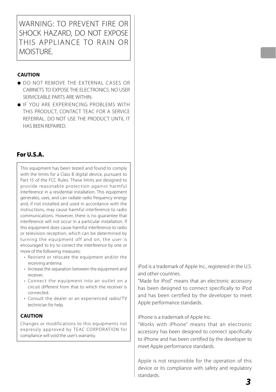 Teac SR-LUXi User Manual | Page 3 / 84