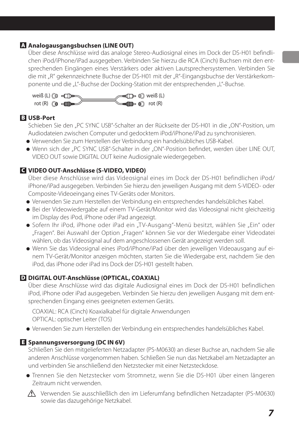 Teac DS-H01 User Manual | Page 7 / 32