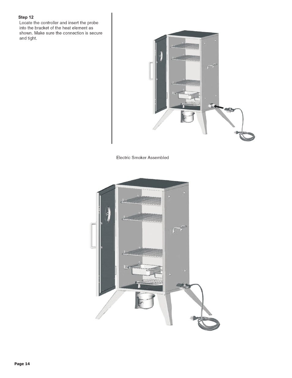 Char-Broil VERTICAL ELETRIC SMOKER 11201677 User Manual | Page 14 / 16