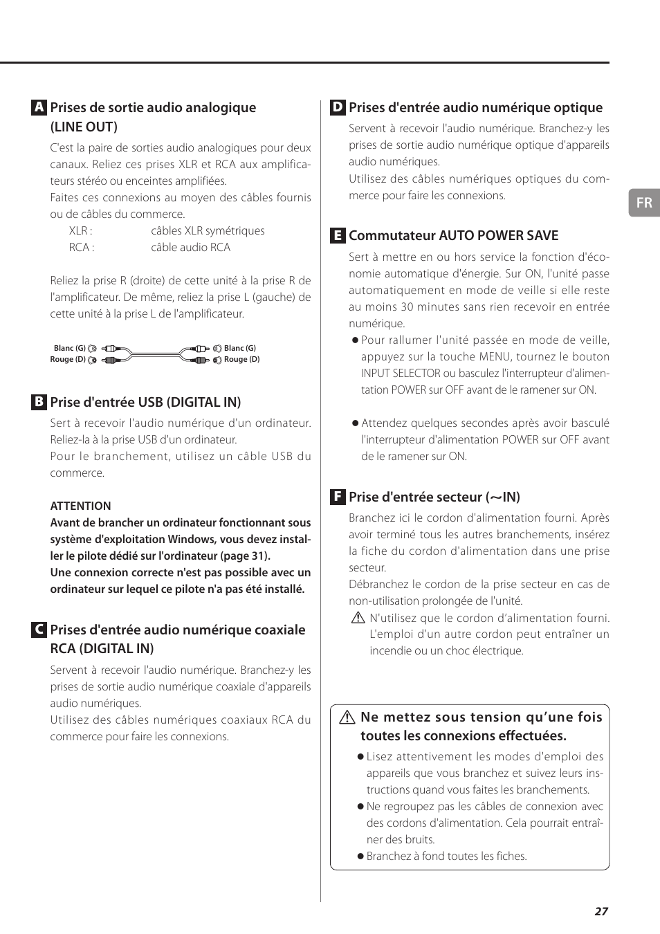 Teac UD-501 User Manual | Page 27 / 60