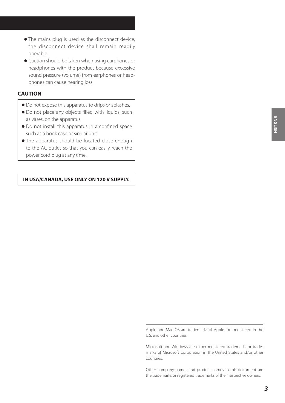 Teac TN-300 User Manual | Page 3 / 116