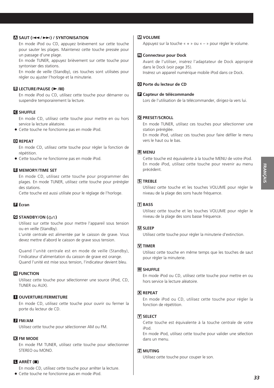 Teac MC-DX32I User Manual | Page 33 / 76