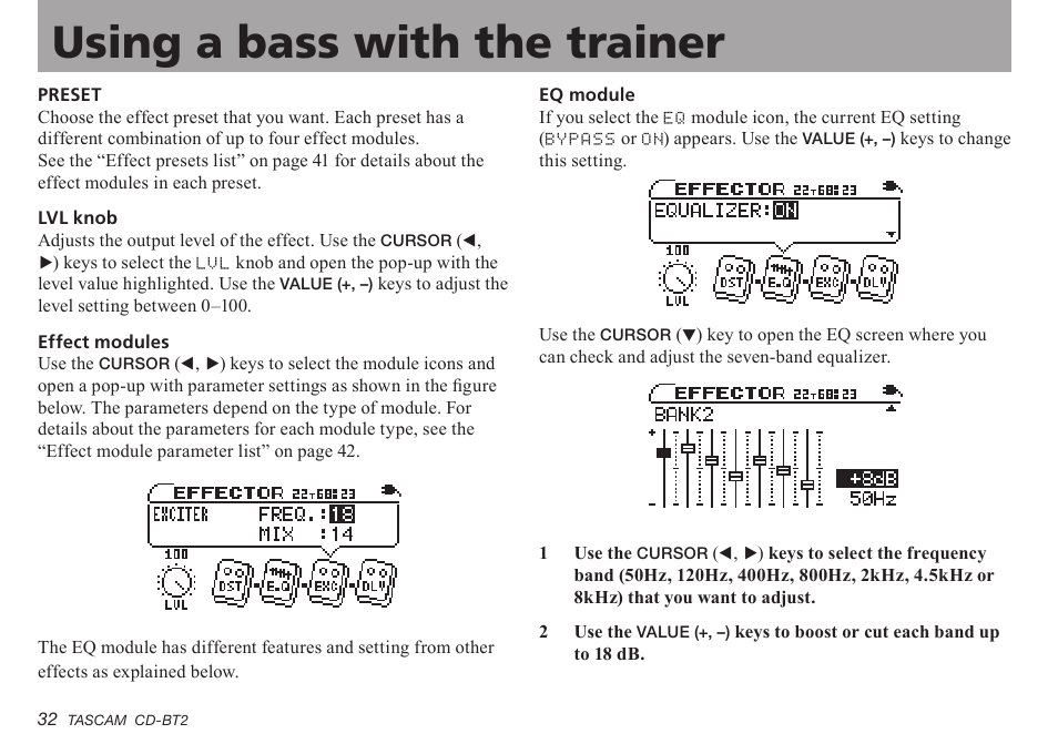 Teac CD-BT2 User Manual | Page 32 / 44