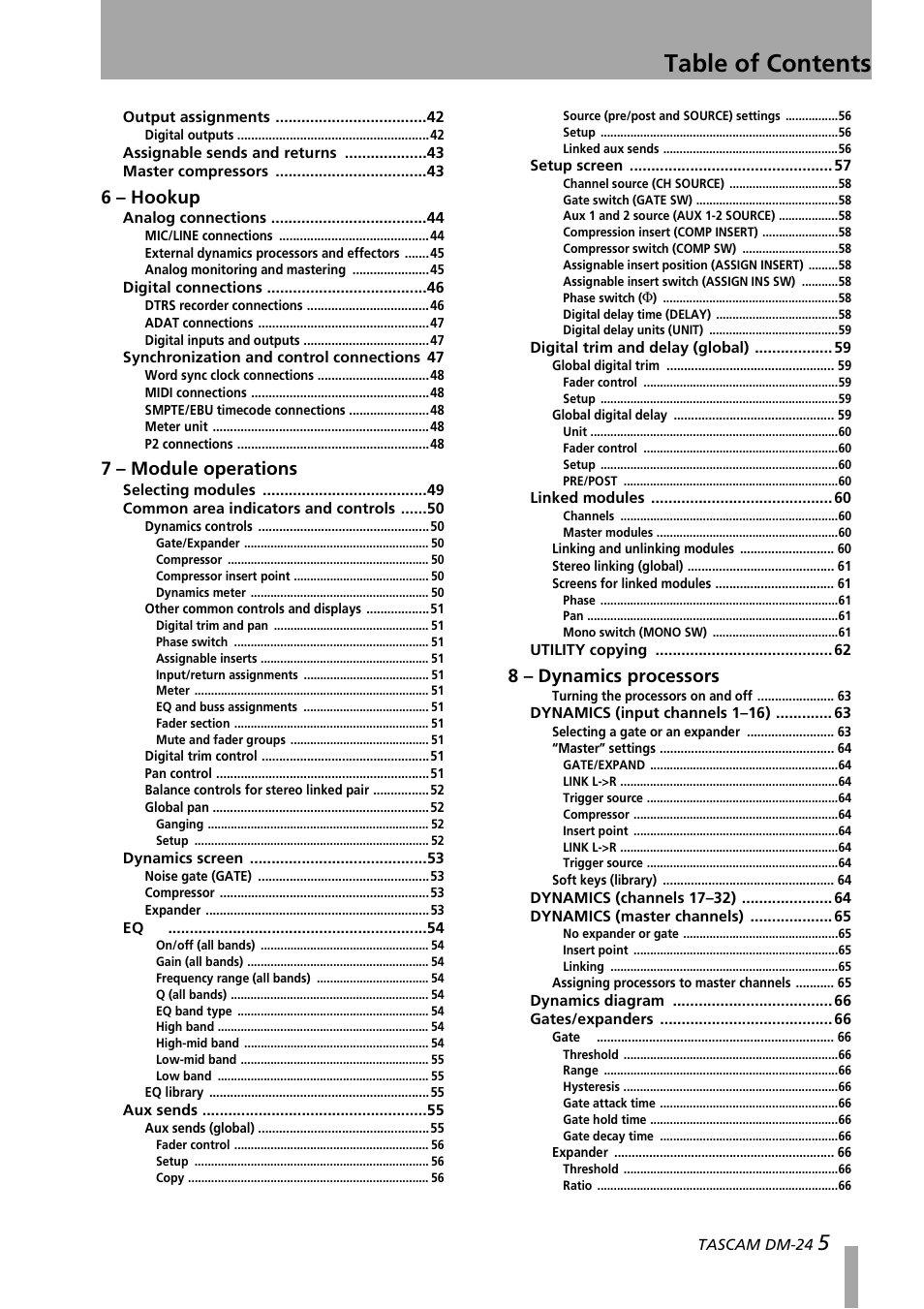 Teac DM-24 User Manual | Page 5 / 146