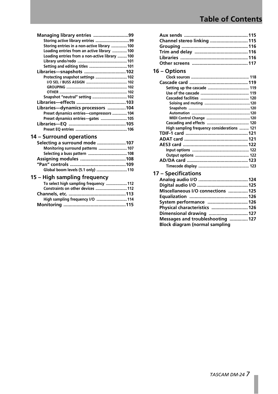 Teac DM-24 User Manual | Page 7 / 146