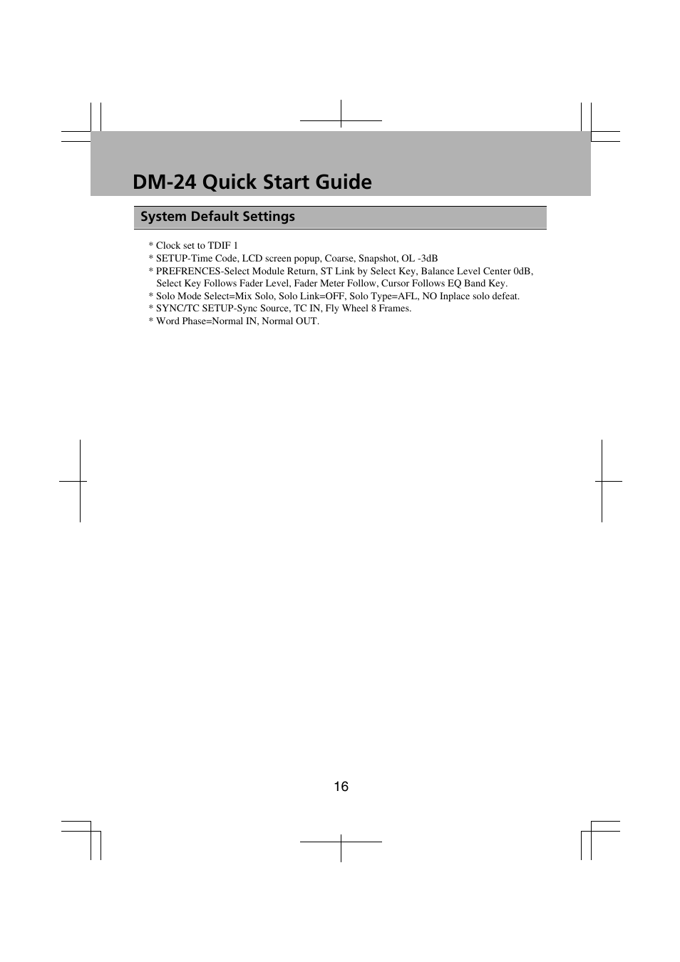 Dm-24 quick start guide | Teac DM-24 Quick Start User Manual | Page 16 / 16