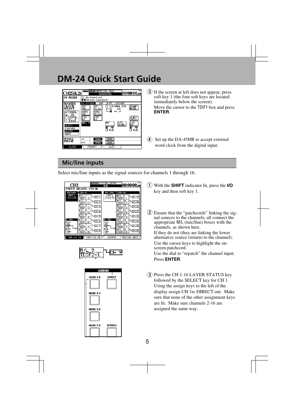 Dm-24 quick start guide | Teac DM-24 Quick Start User Manual | Page 5 / 16