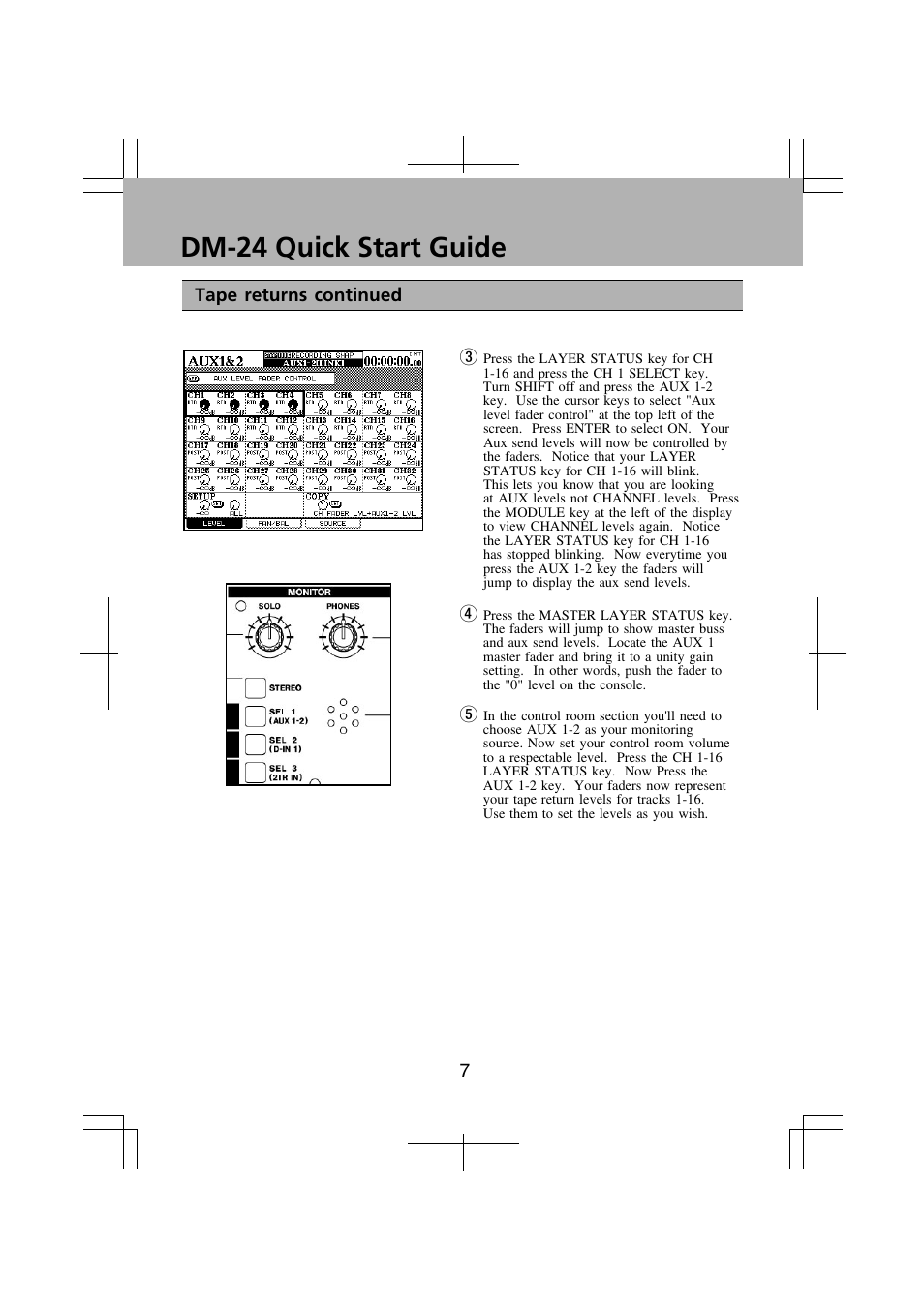 Dm-24 quick start guide | Teac DM-24 Quick Start User Manual | Page 7 / 16