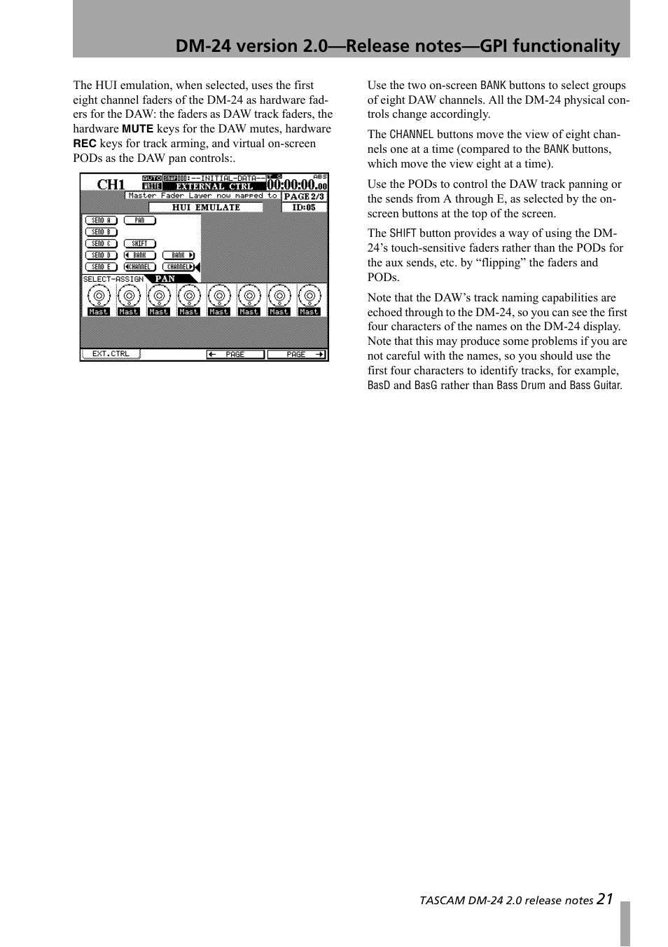 Teac DM-24 Addendum User Manual | Page 21 / 28