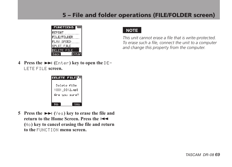 Tascam DR-08 User Manual | Page 69 / 112