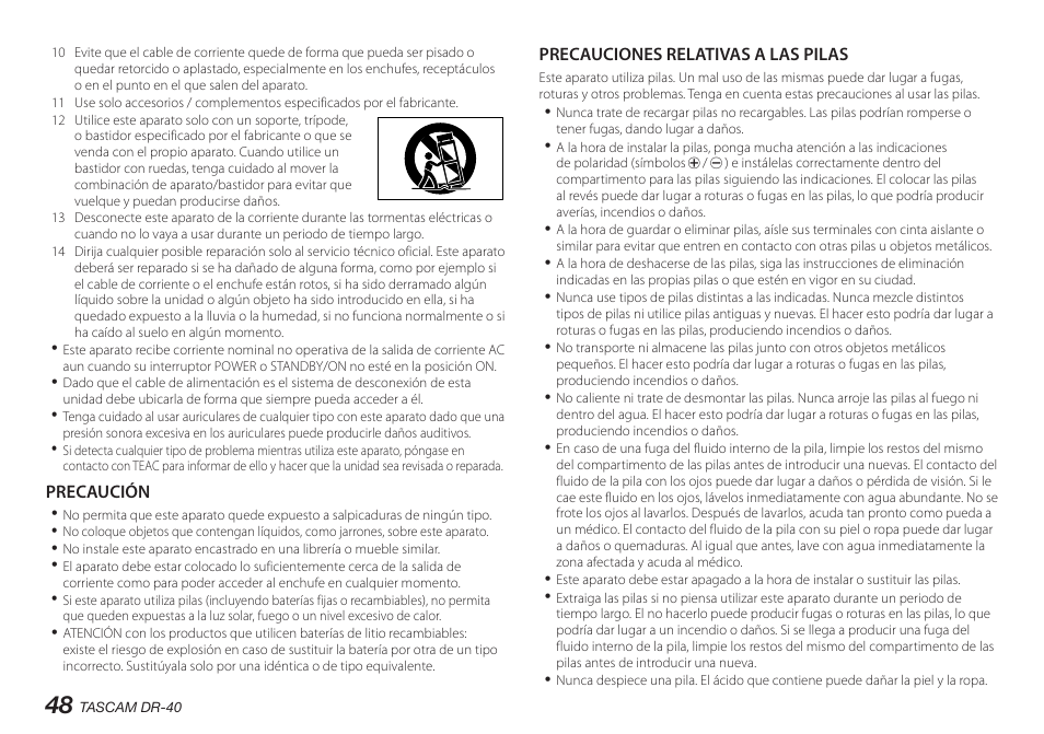 Teac DR-40 User Manual | Page 48 / 140