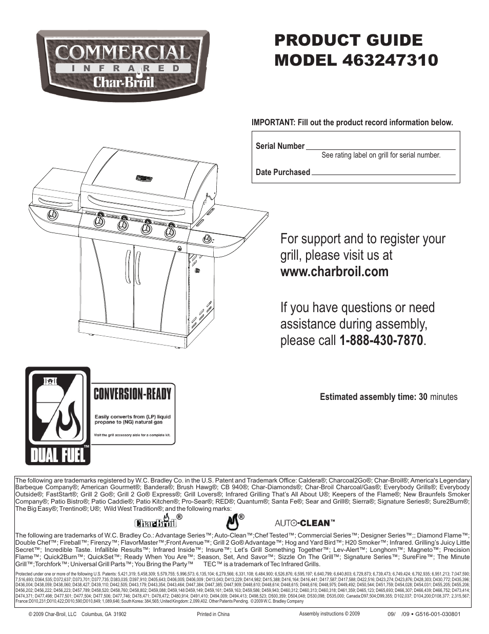 Char-Broil 463247310 User Manual | 32 pages