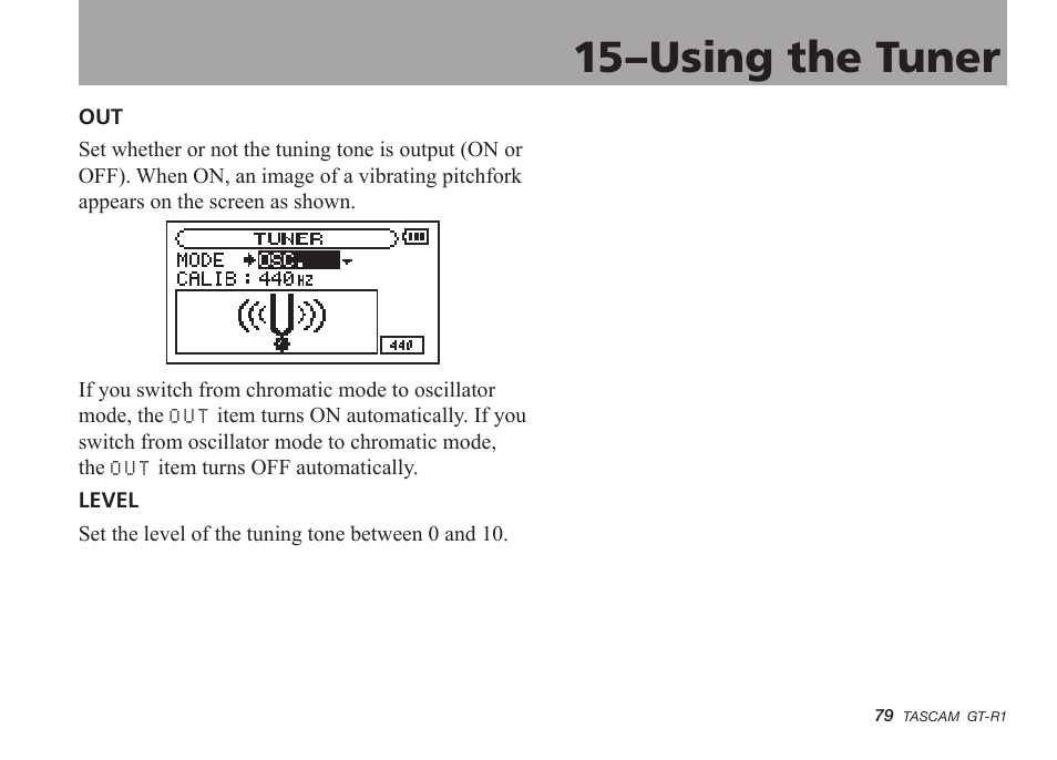 15–using the tuner | Teac GT-R1 User Manual | Page 79 / 112