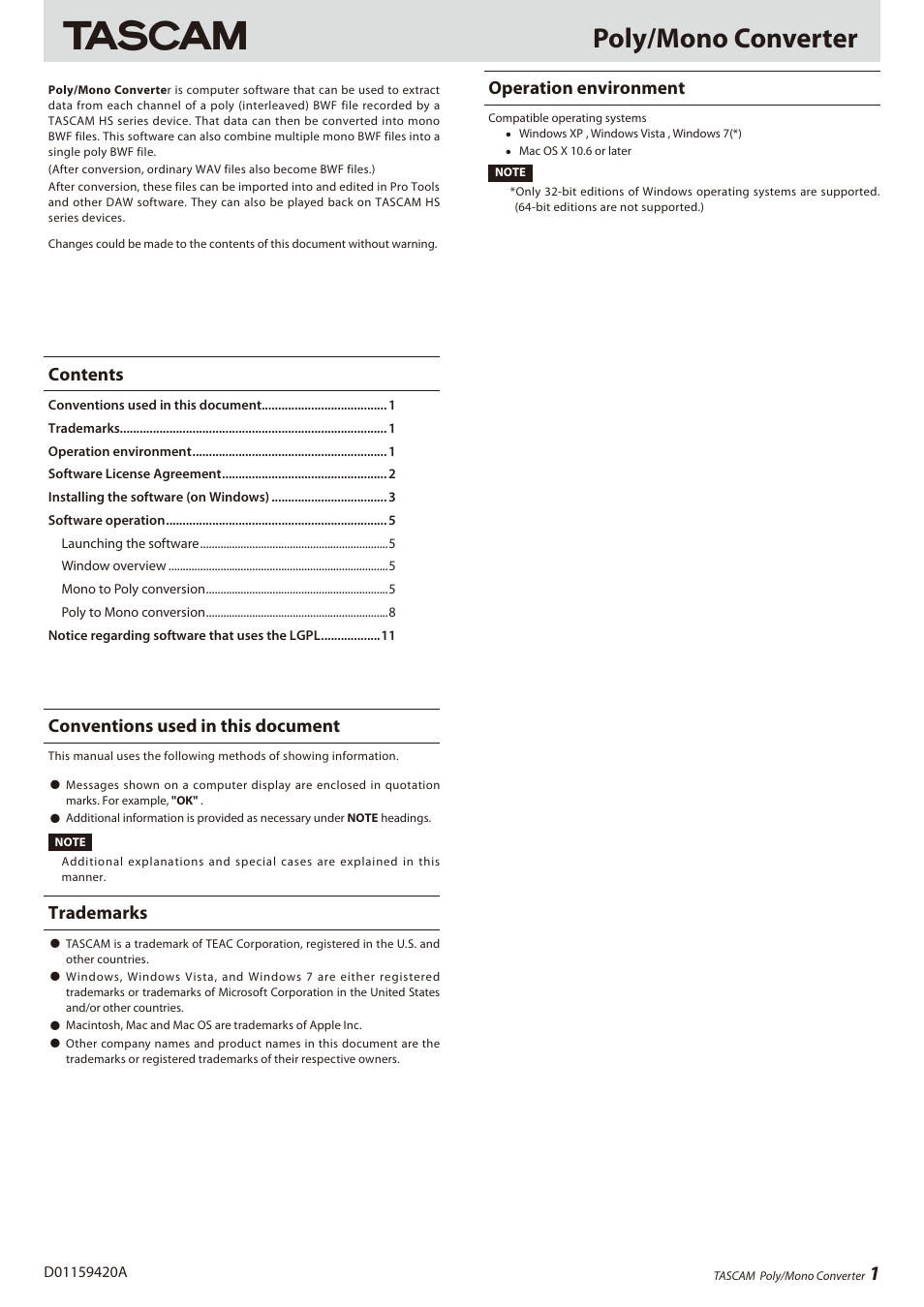 Teac HS-8 Software Manual User Manual | 13 pages