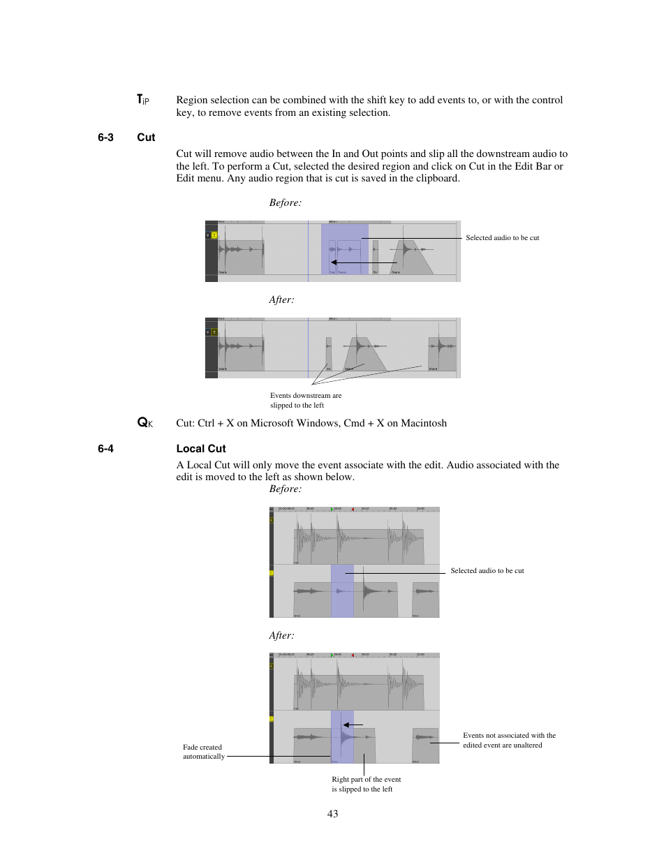 Local cut | Teac MX-View Version 1.0b1 User Manual | Page 43 / 92