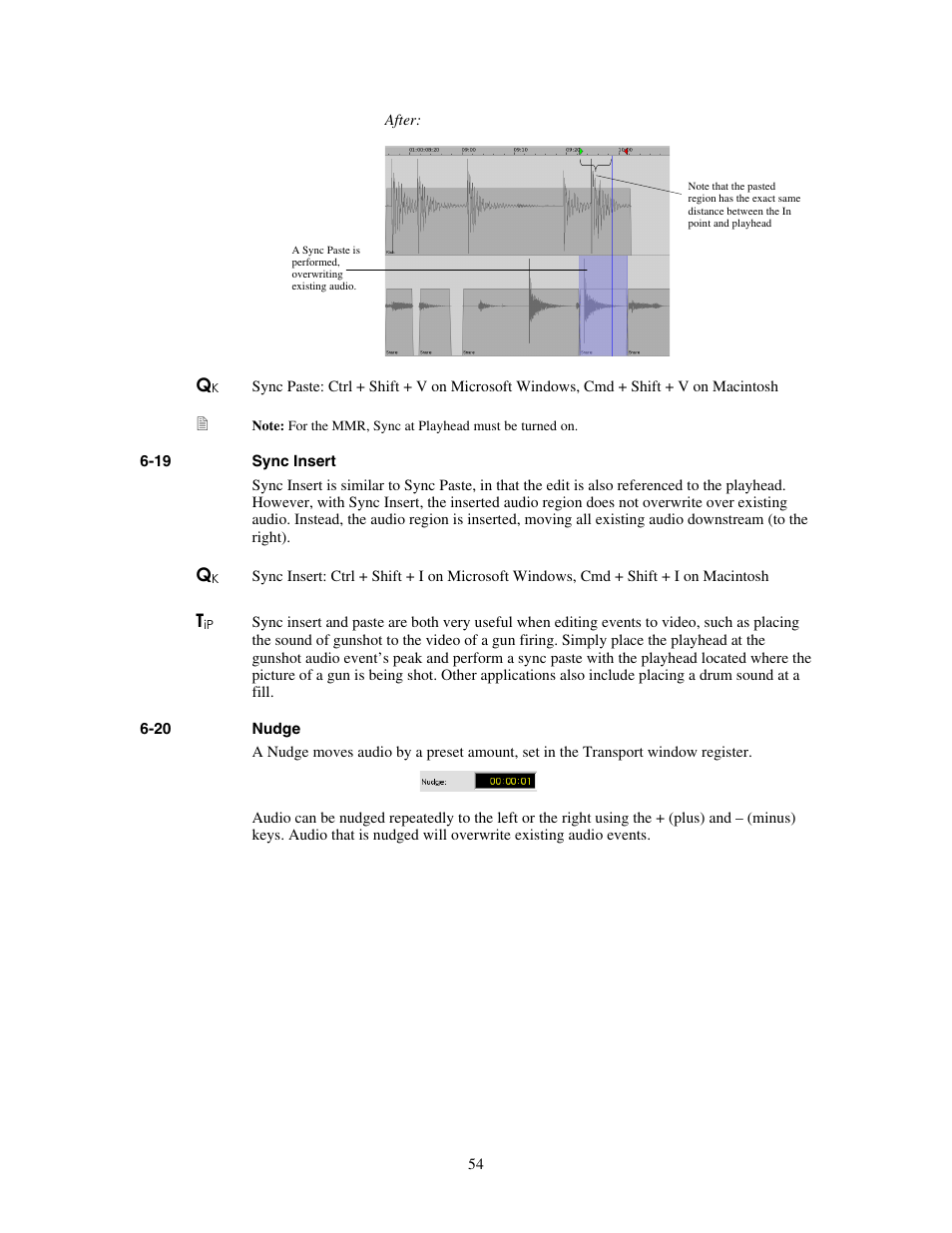 Sync insert, Nudge | Teac MX-View Version 1.0b1 User Manual | Page 54 / 92