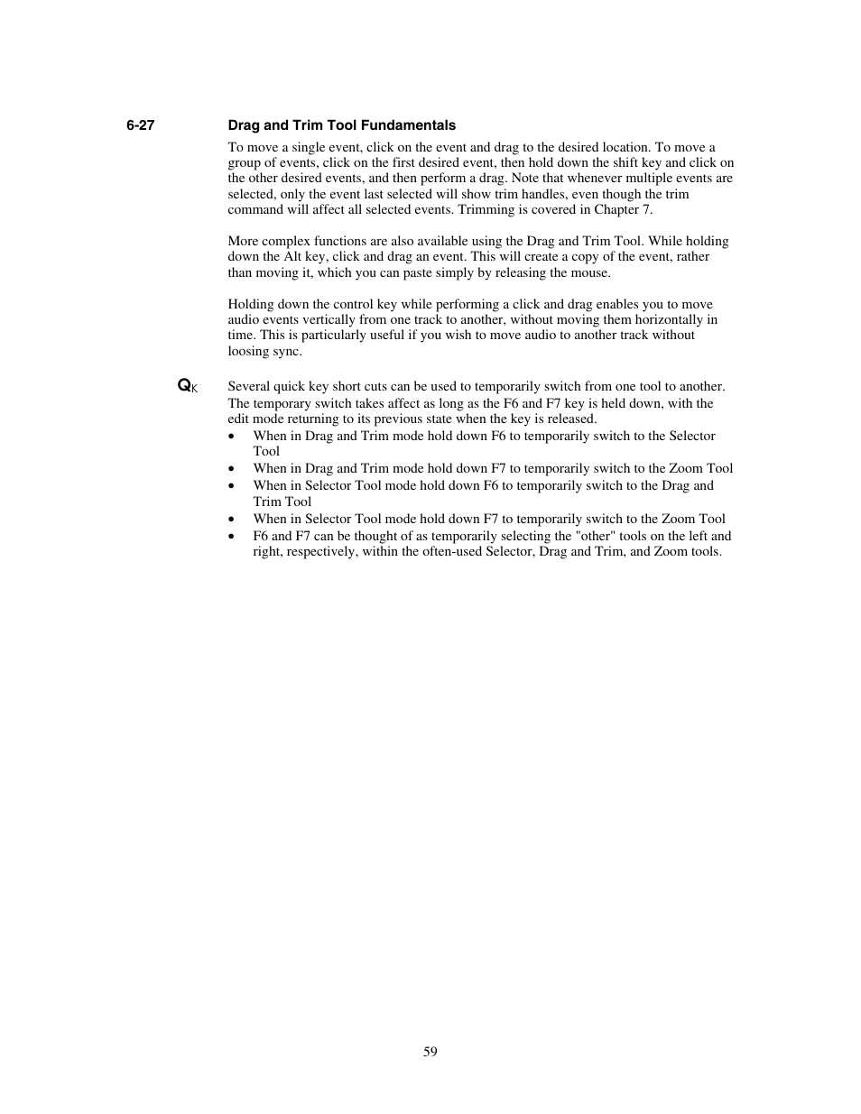 Drag and trim tool fundamentals | Teac MX-View Version 1.0b1 User Manual | Page 59 / 92