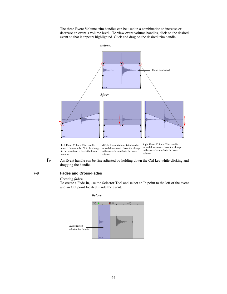 Fades and cross-fades | Teac MX-View Version 1.0b1 User Manual | Page 64 / 92