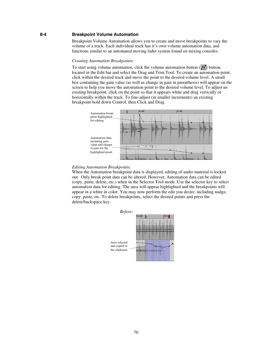 Breakpoint volume automation | Teac MX-View Version 1.0b1 User Manual | Page 70 / 92