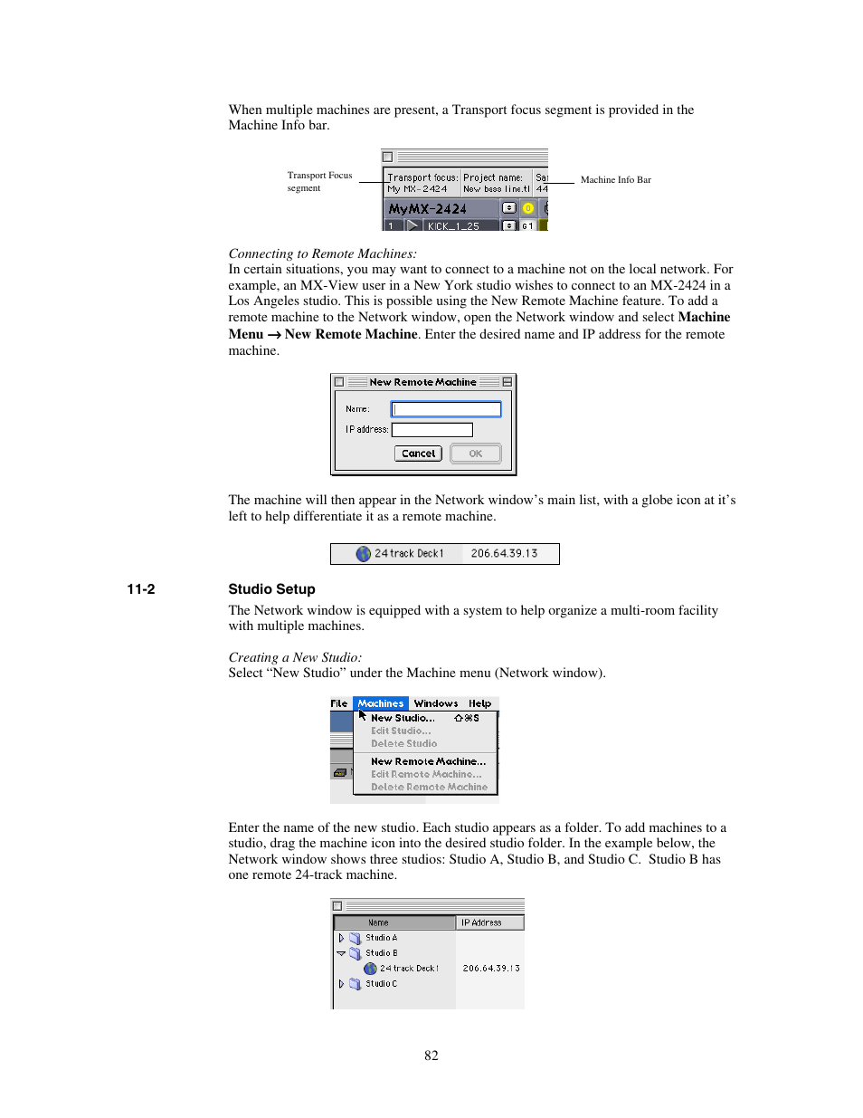 Studio setup | Teac MX-View Version 1.0b1 User Manual | Page 82 / 92