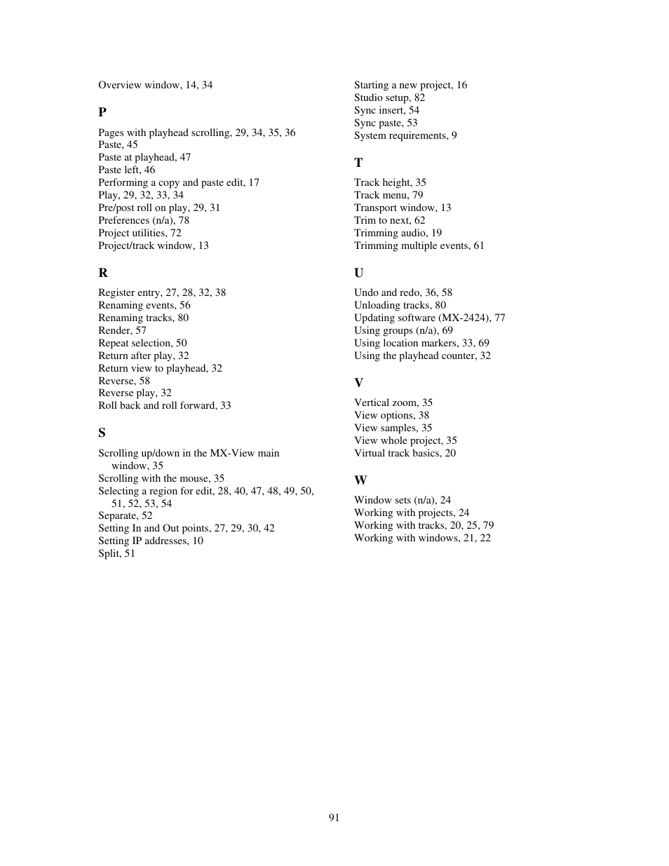 Teac MX-View Version 1.0b1 User Manual | Page 91 / 92