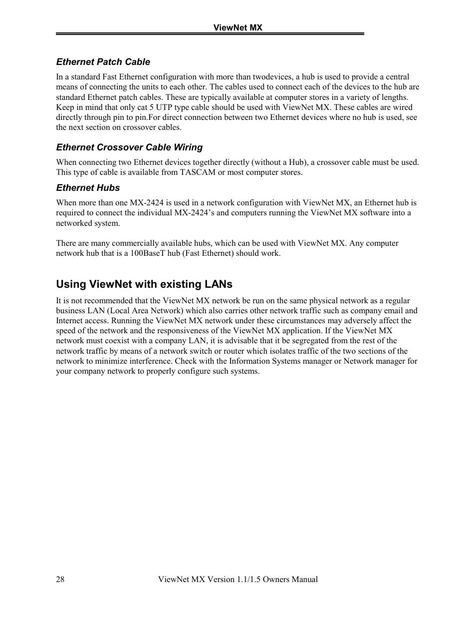 Teac MX-2424 v1.15 User Manual | Page 28 / 121