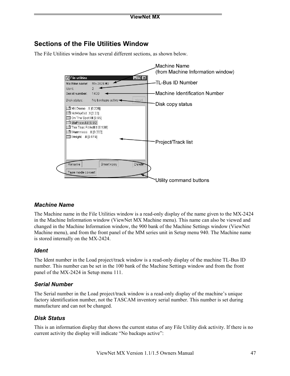 Teac MX-2424 v1.15 User Manual | Page 47 / 121
