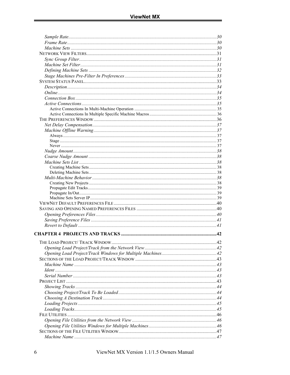 Teac MX-2424 v1.15 User Manual | Page 6 / 121