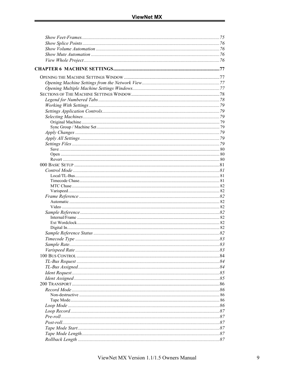 Teac MX-2424 v1.15 User Manual | Page 9 / 121