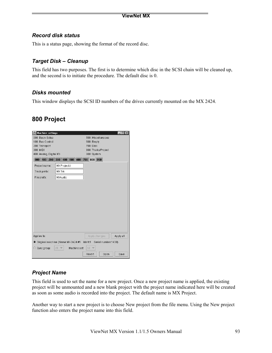 Teac MX-2424 v1.15 User Manual | Page 93 / 121