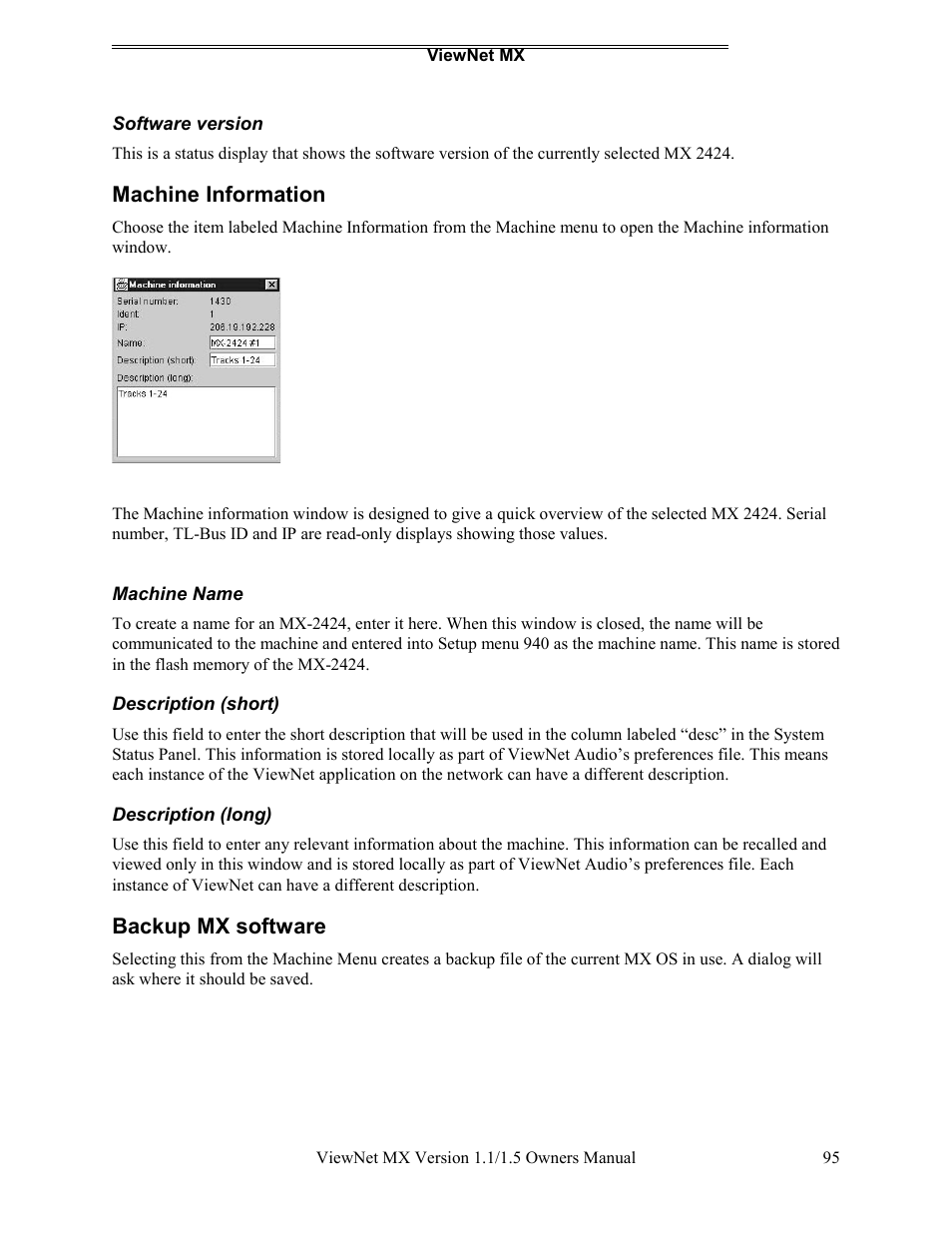 Teac MX-2424 v1.15 User Manual | Page 95 / 121