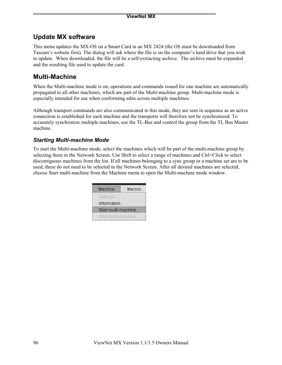 Teac MX-2424 v1.15 User Manual | Page 96 / 121