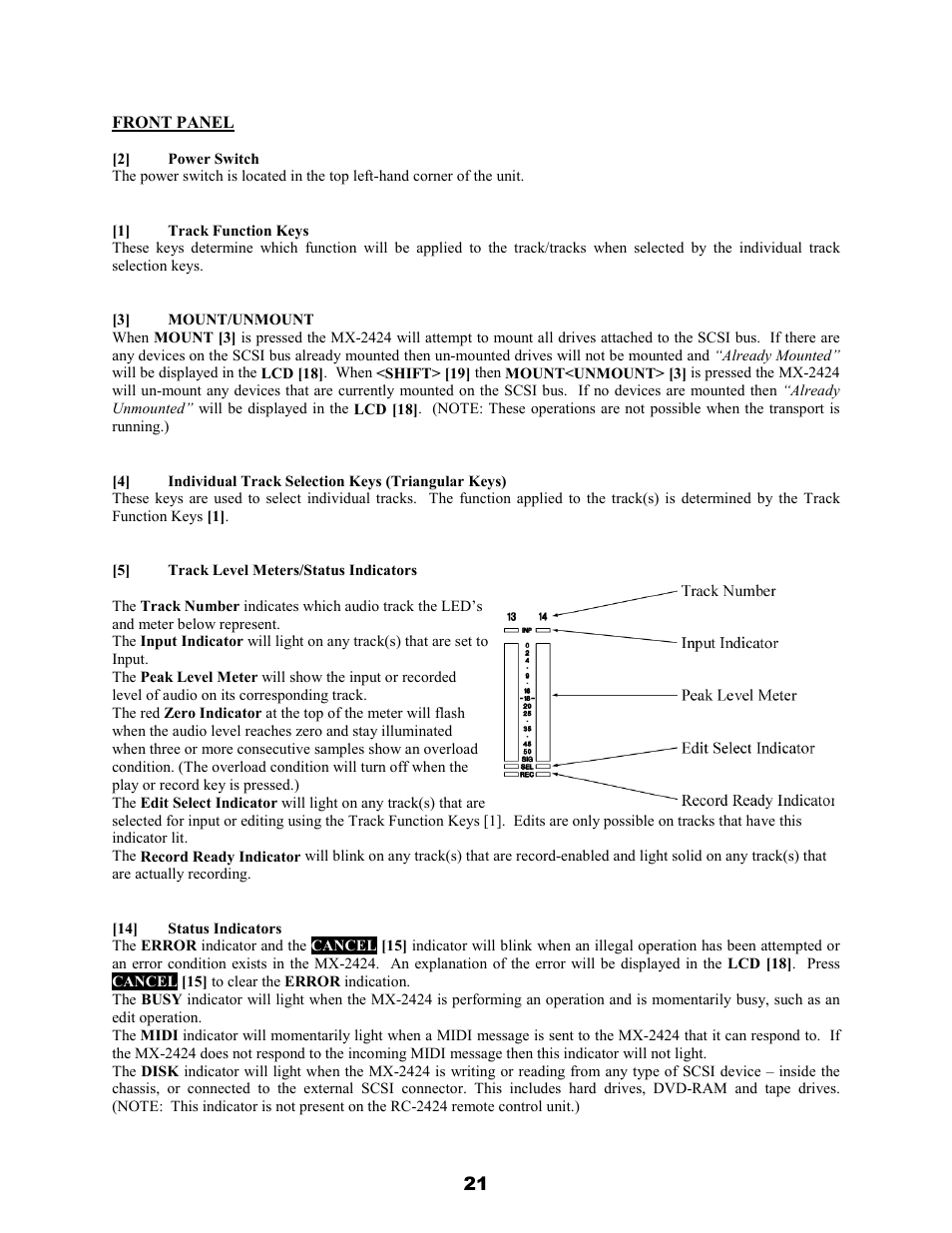 Teac MX-2424 v1.04 User Manual | Page 21 / 67