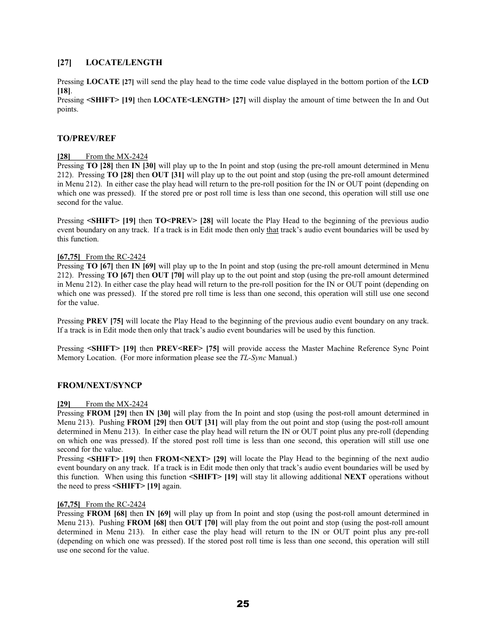 Teac MX-2424 v1.04 User Manual | Page 25 / 67