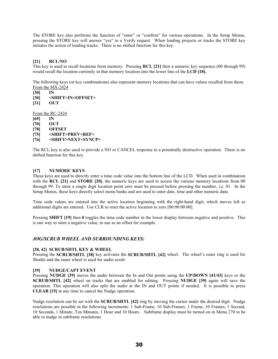 Teac MX-2424 v1.04 User Manual | Page 30 / 67