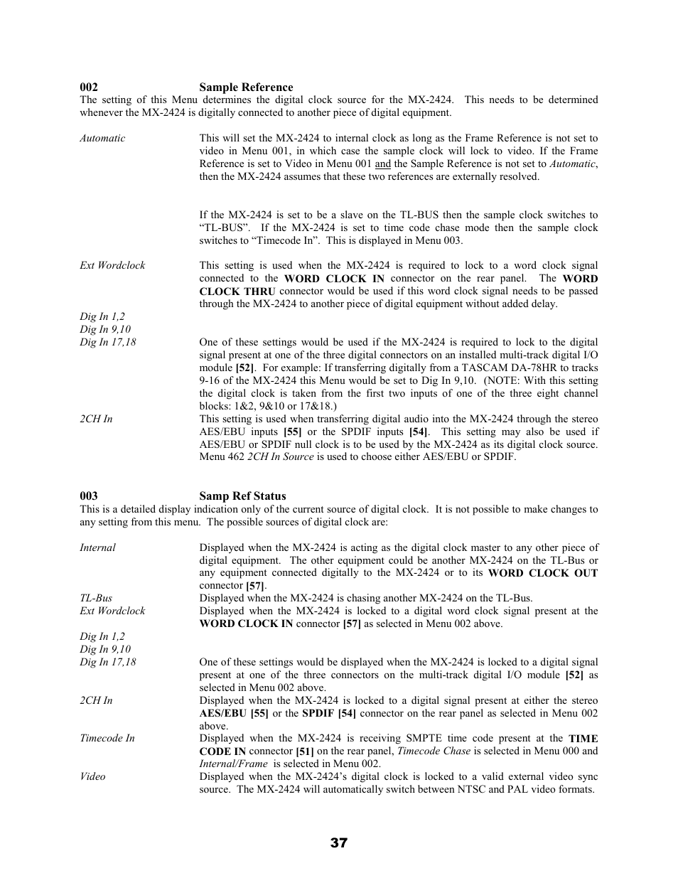 Teac MX-2424 v1.04 User Manual | Page 37 / 67