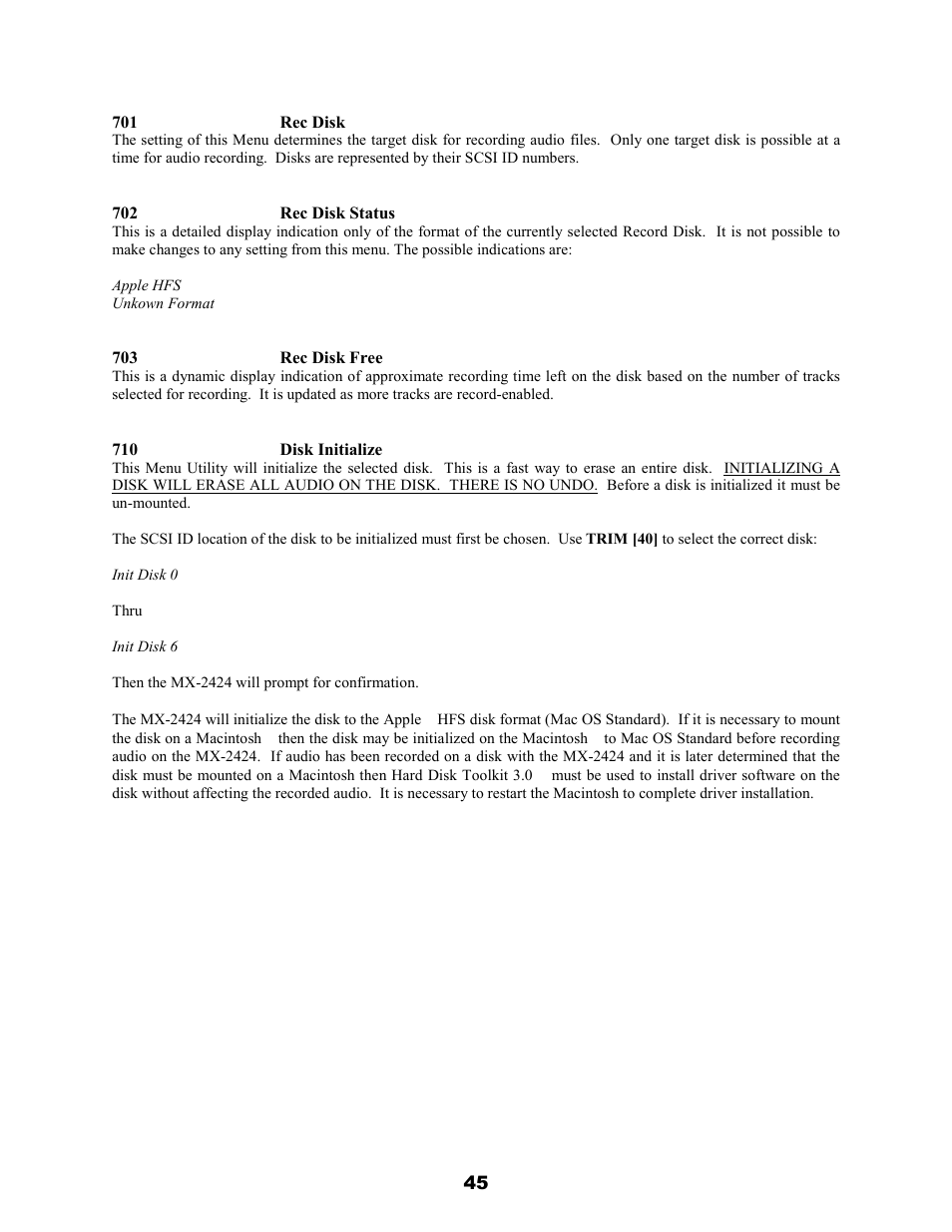 Teac MX-2424 v1.04 User Manual | Page 45 / 67