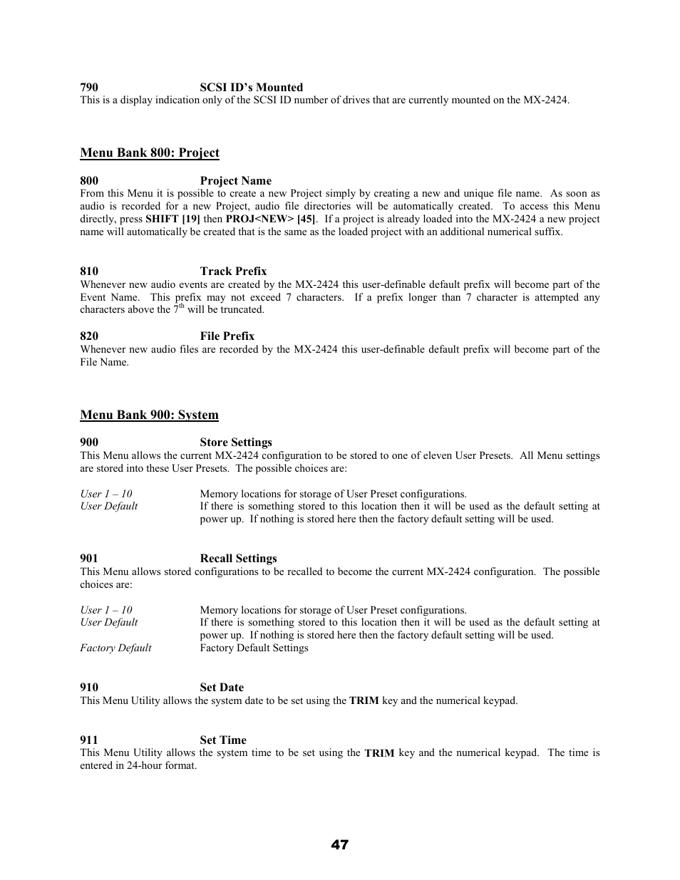 Teac MX-2424 v1.04 User Manual | Page 47 / 67