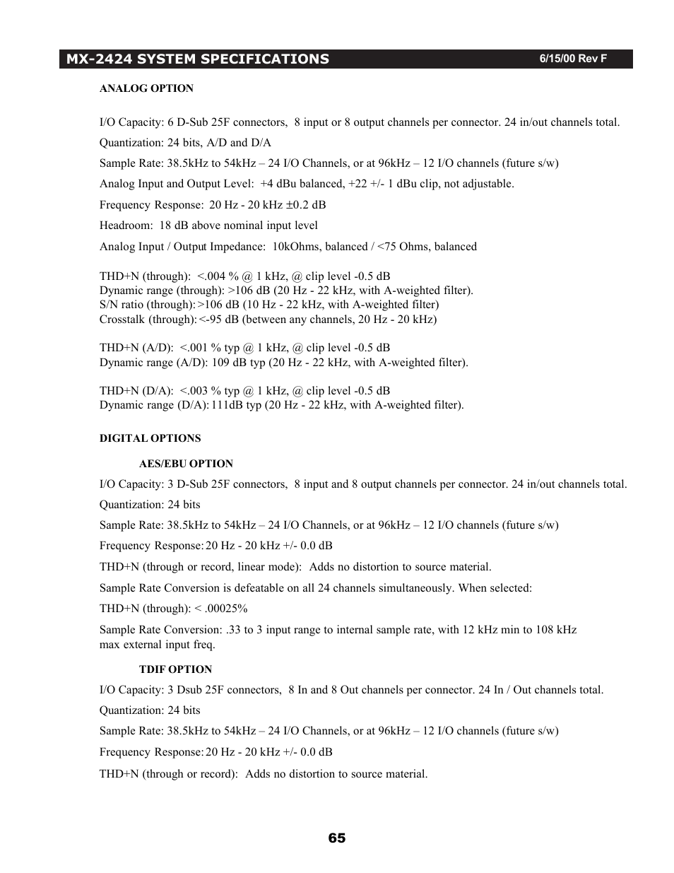 Teac MX-2424 v1.04 User Manual | Page 65 / 67