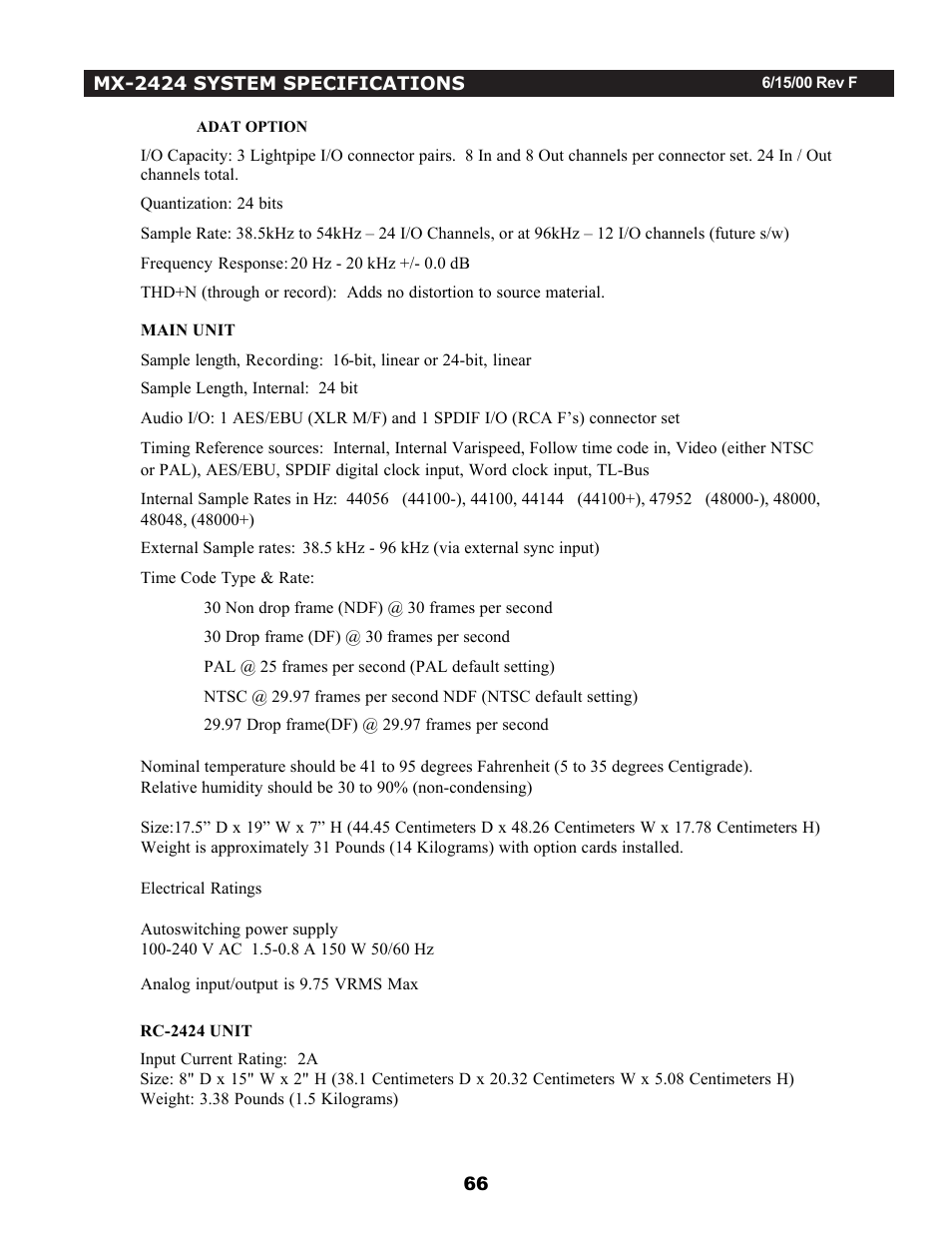 Teac MX-2424 v1.04 User Manual | Page 66 / 67