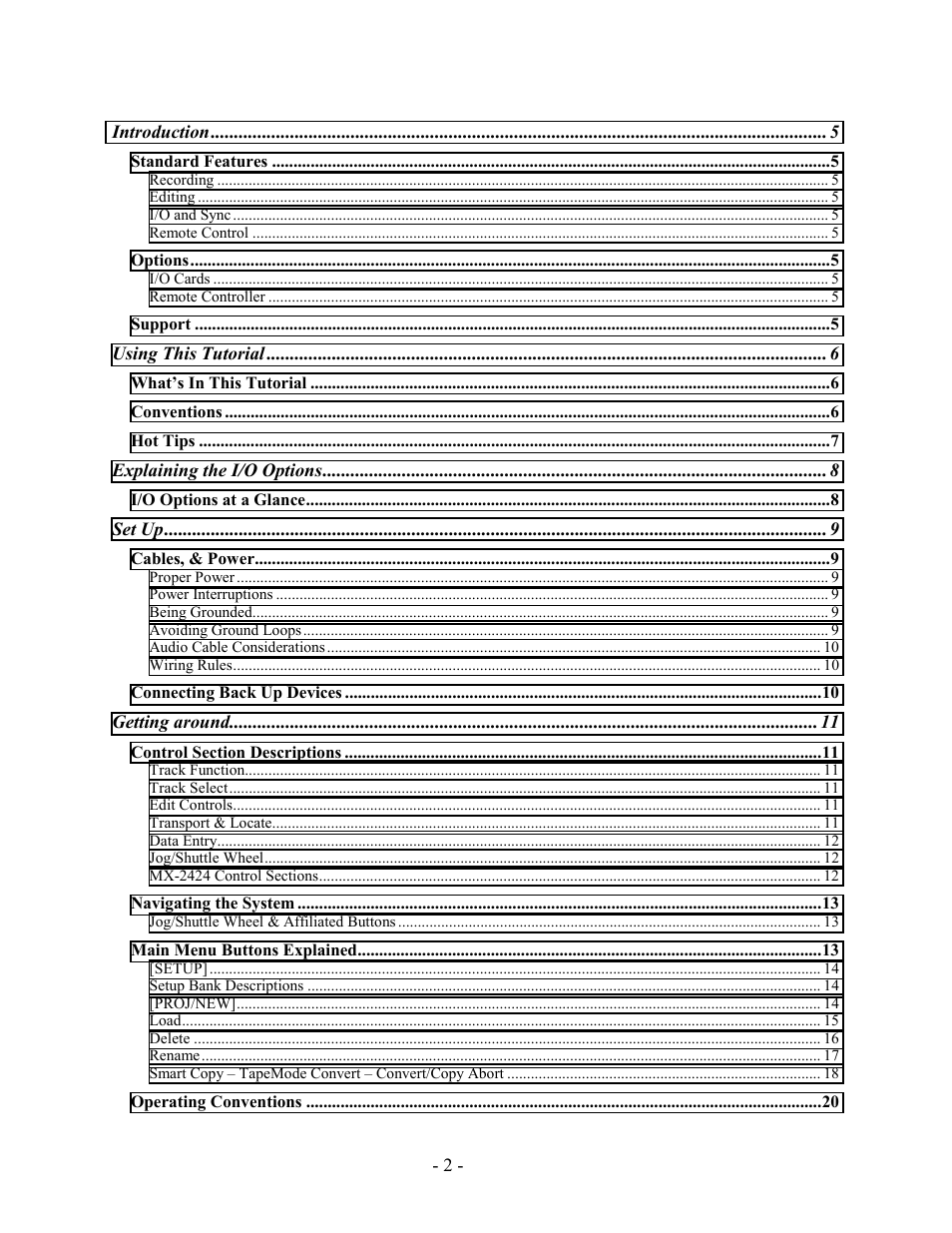 Teac MX-2424 Tutorial User Manual | Page 2 / 52