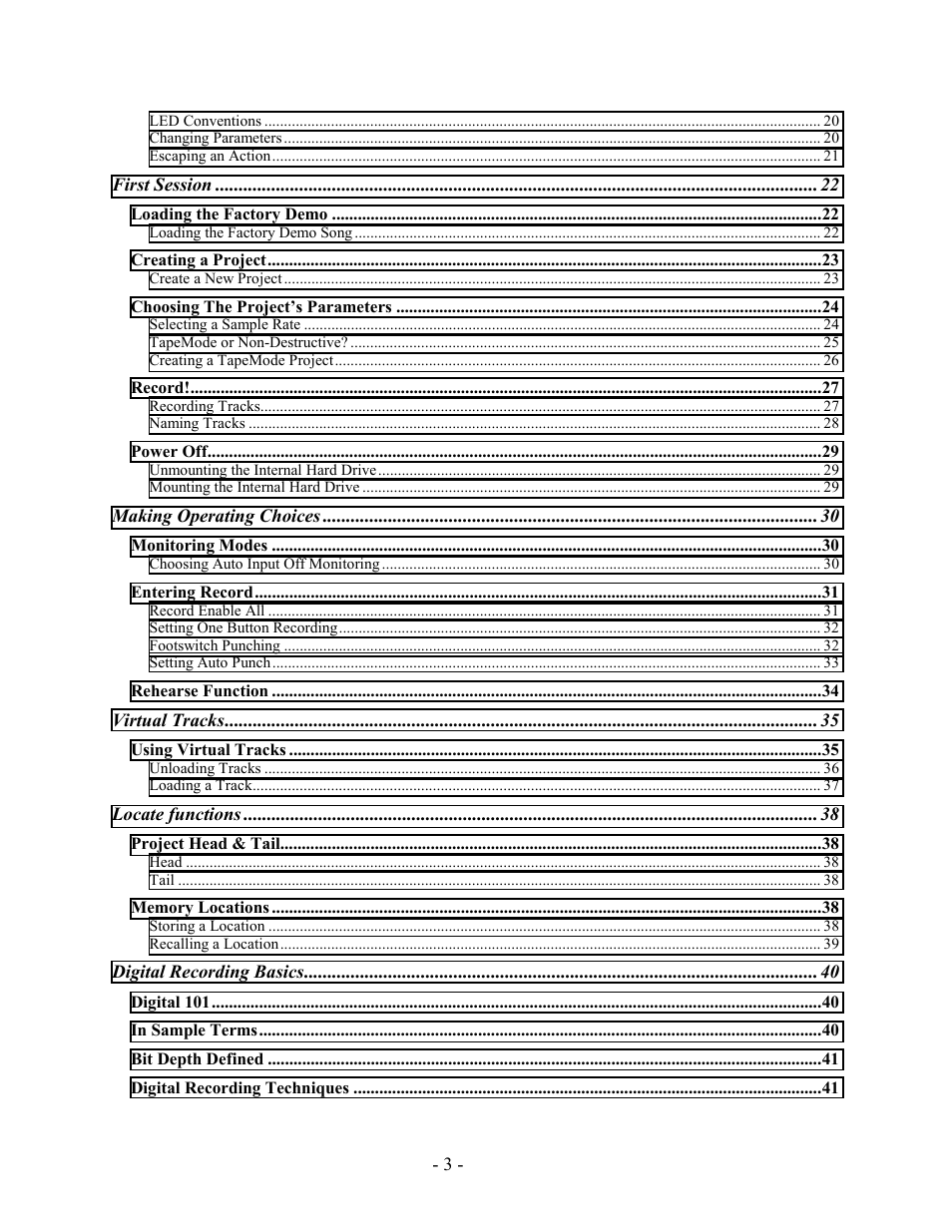 Teac MX-2424 Tutorial User Manual | Page 3 / 52