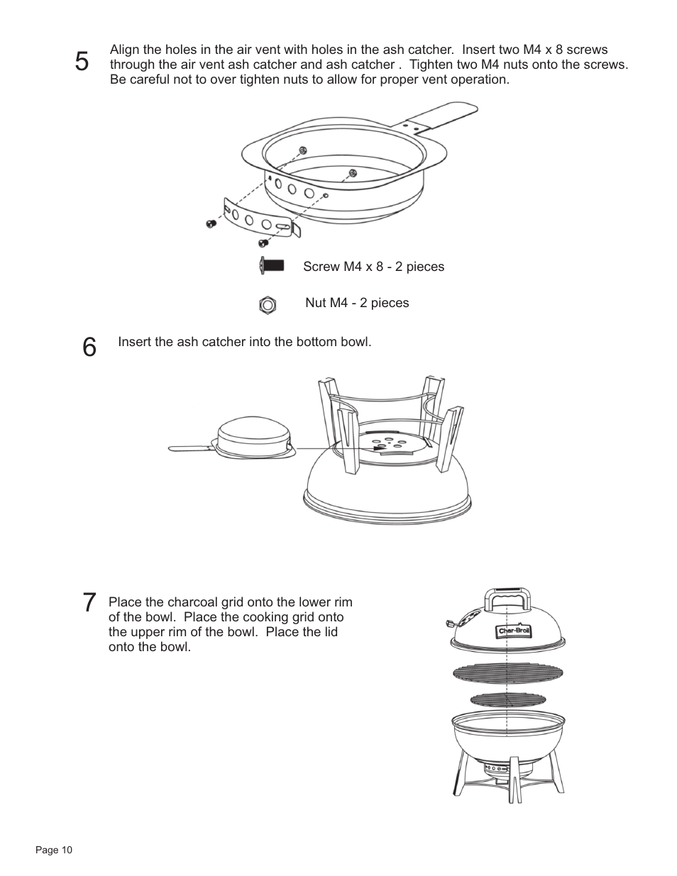 Char-Broil 14" TABLETOP 12301719 User Manual | Page 10 / 12