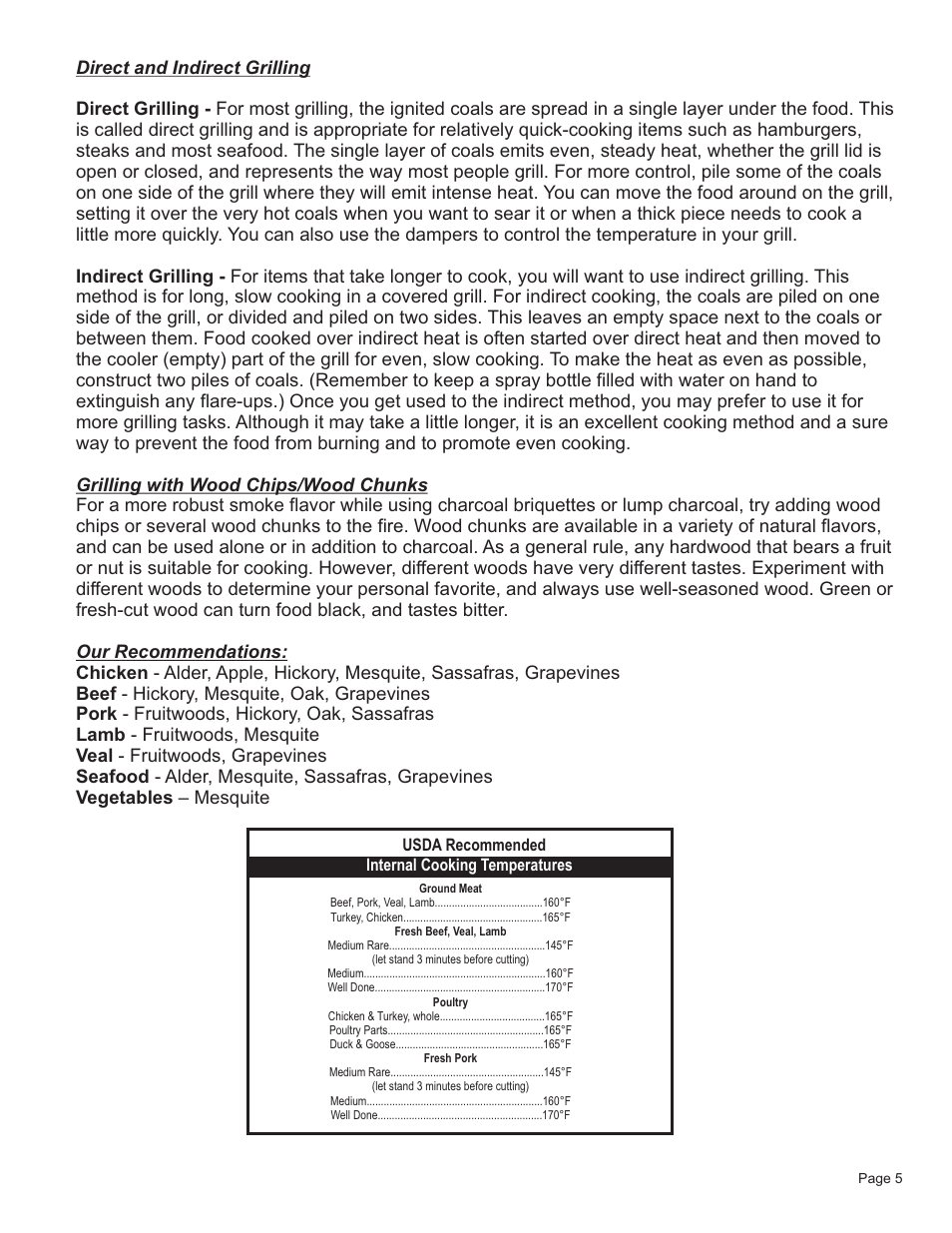 Char-Broil 14" TABLETOP 12301719 User Manual | Page 5 / 12