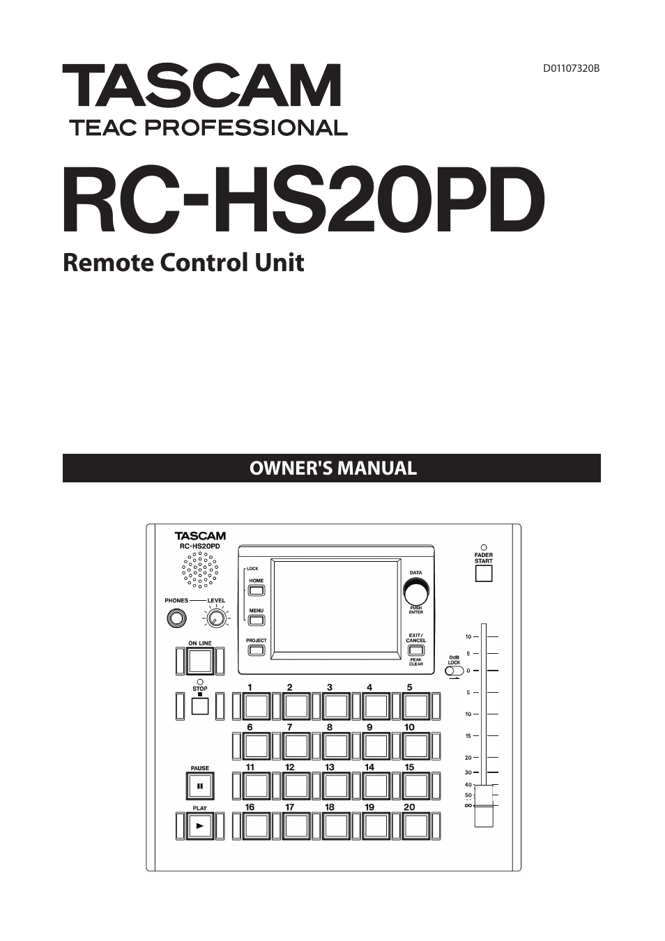 Teac RC-HS20PD v.B User Manual | 12 pages