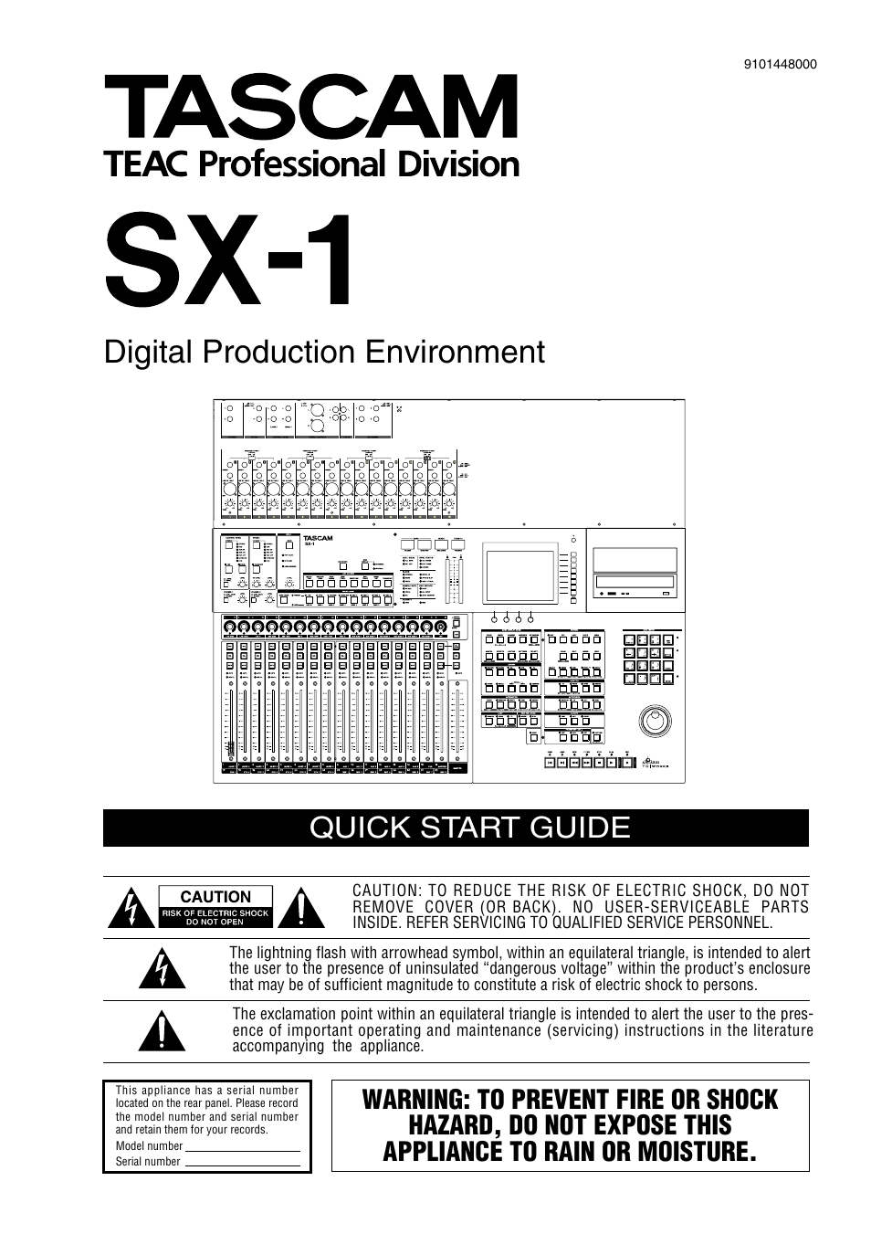 Teac SX-1 Quick Start Guide User Manual | 38 pages