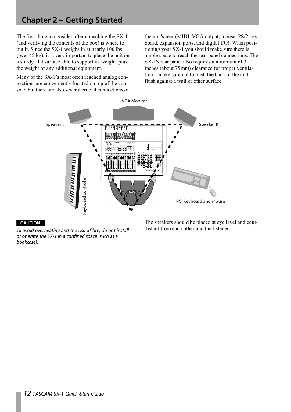 Chapter 2 – getting started | Teac SX-1 Quick Start Guide User Manual | Page 12 / 38