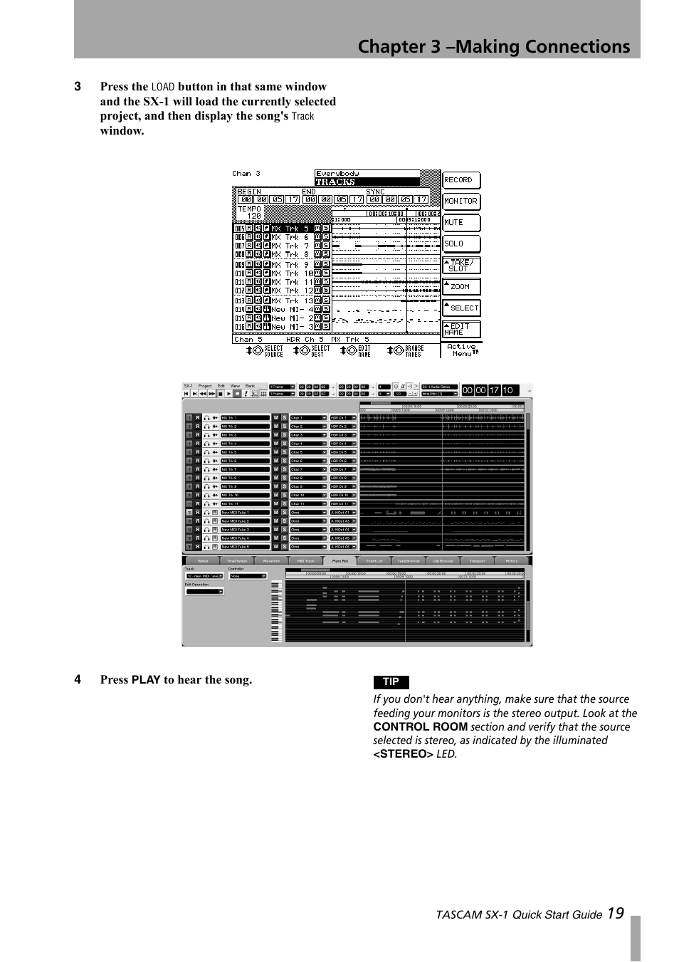 Chapter 3 –making connections | Teac SX-1 Quick Start Guide User Manual | Page 19 / 38