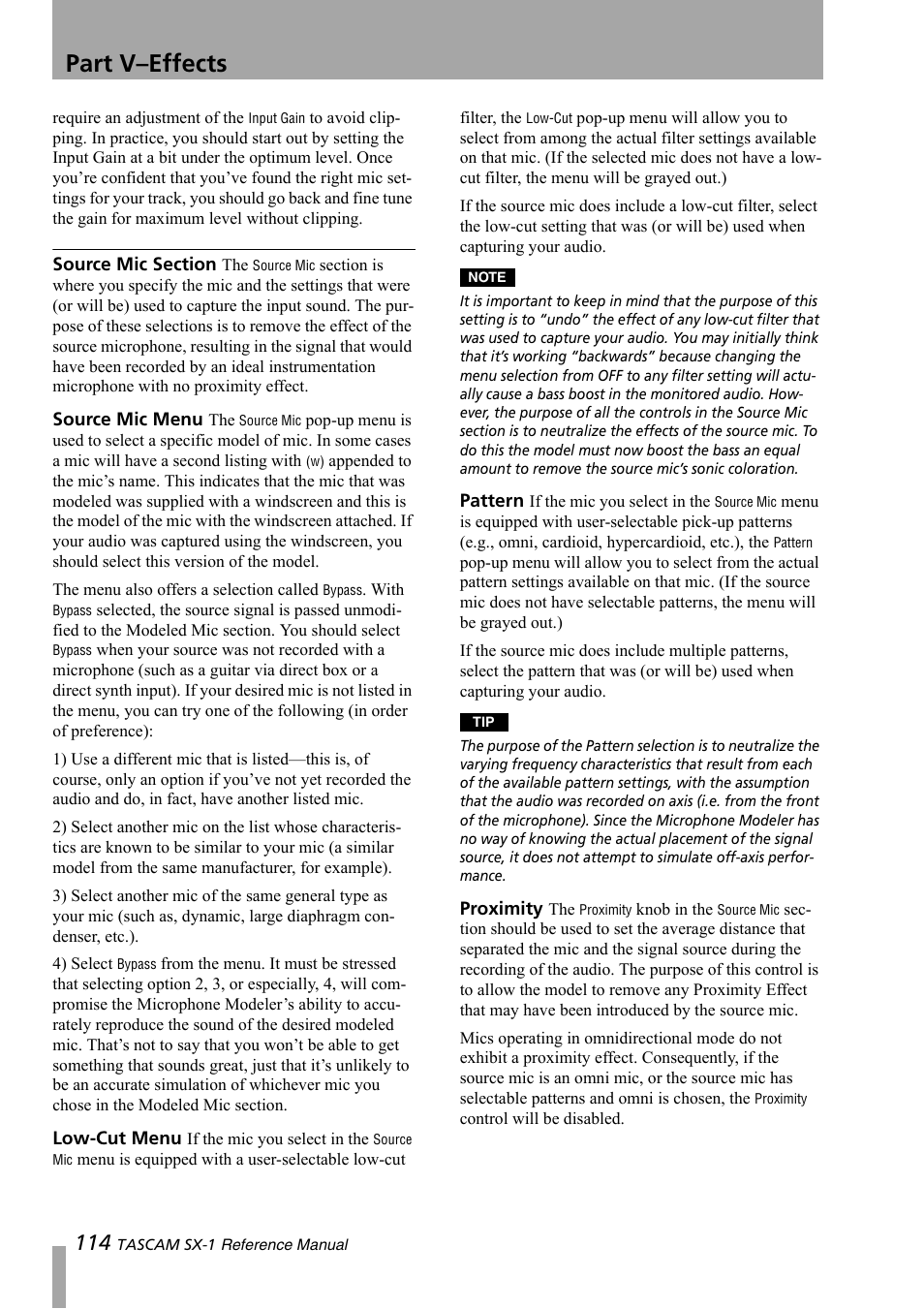 Part v–effects | Teac SX-1 Reference Manual User Manual | Page 114 / 213